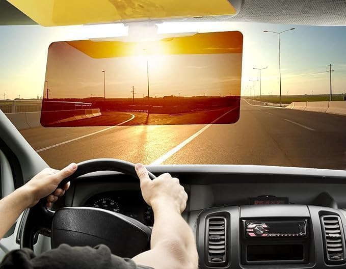 Gadget Brothers®  Anti-Glare Car Visor for Day & Night Driving