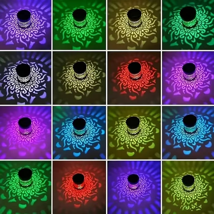 Gadget Brothers™ Outdoor Solar Mandala Light, Multicolor 7 Color Changing Projector Lamp