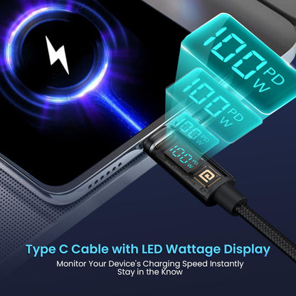 Portronics Konnect View 100W Type C to Type C Cable