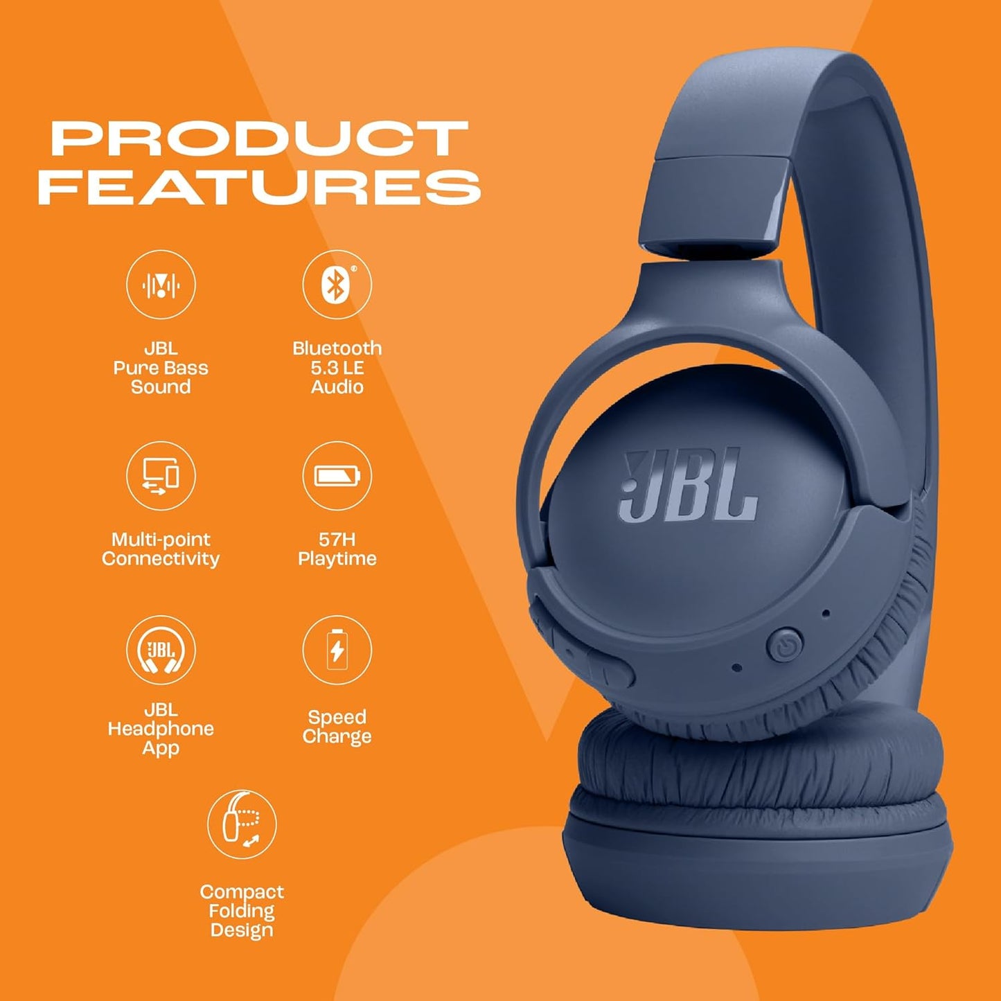 JBL Tune 520BT Wireless Headphones