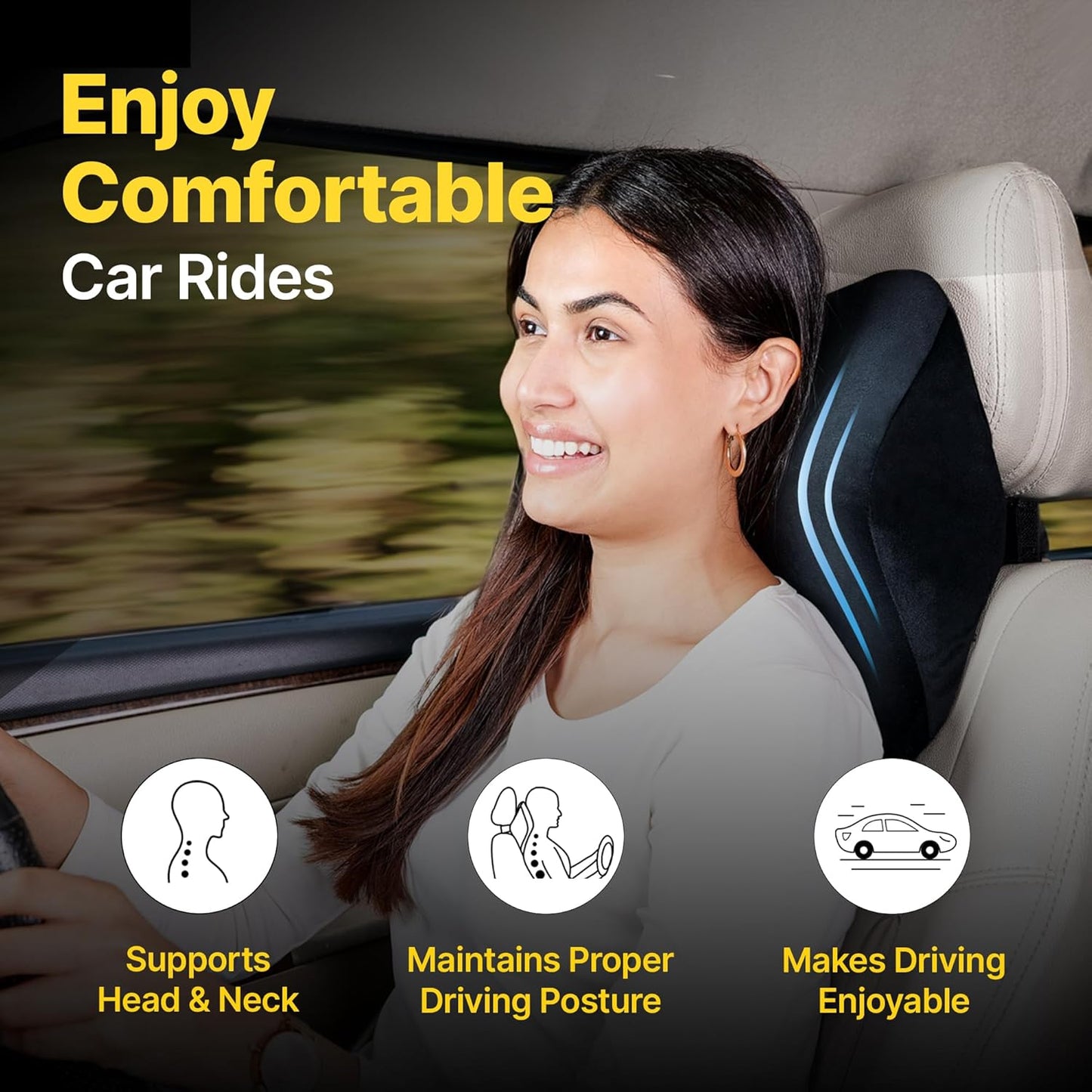Gadget Brothers® Ultrasoft Car Neck Rest Pillow