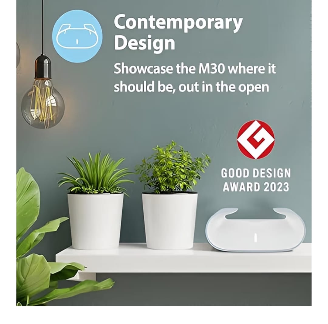 D-Link M30 |WiFi 6 Speed 3000 Mbps |Covers Upto 2800 Sq. Ft.|Dual Band |Gigabit Port|AI Powered Mesh Router |High-Performance |360 Degree Spherical Coverage|MTCTE Certified