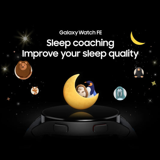 Samsung Galaxy Watch FE (Black Strap, Small)