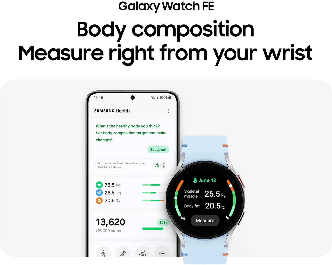 Samsung Galaxy Watch FE (Black Strap, Small)