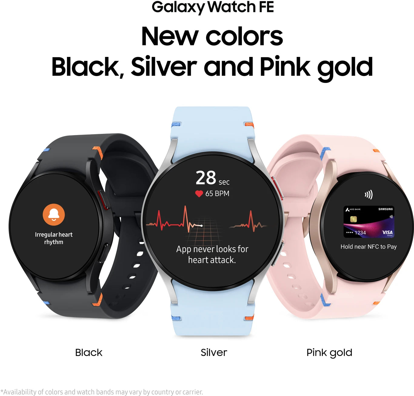 Samsung Galaxy Watch FE (Black Strap, Small)