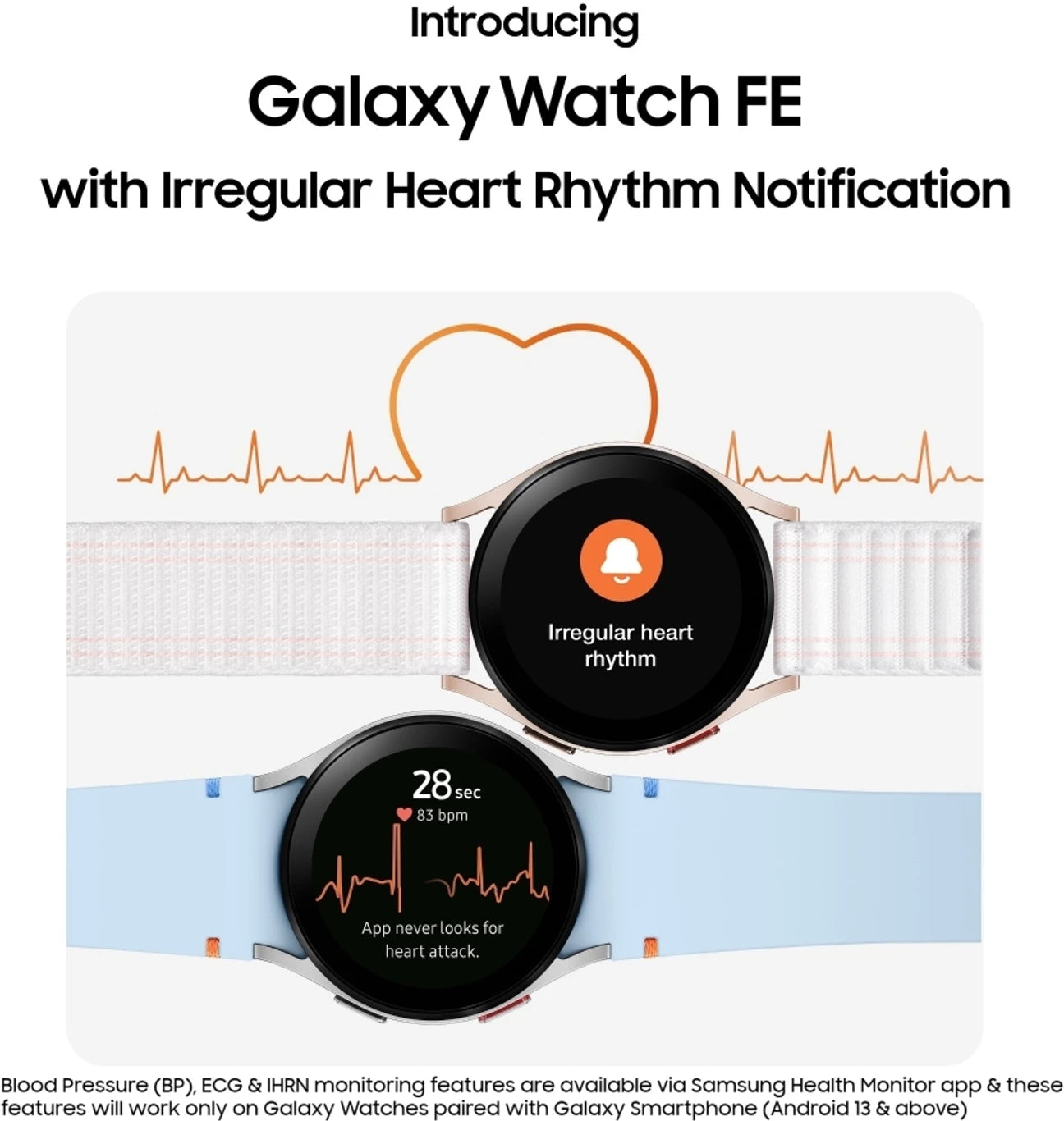 Samsung Galaxy Watch FE (Black Strap, Small)