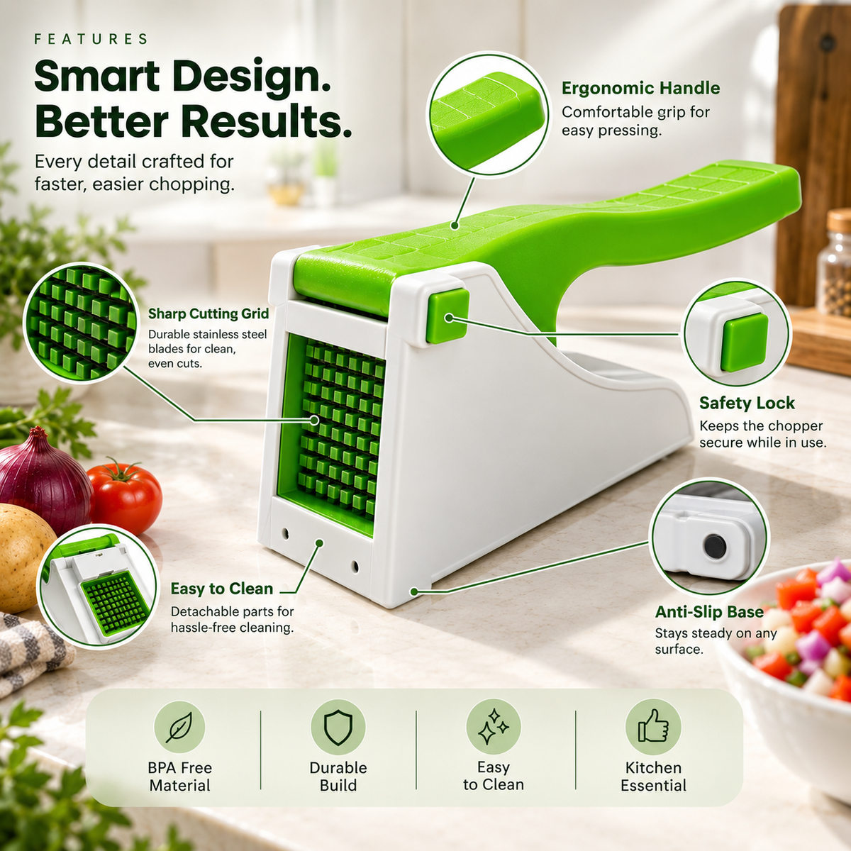 Snappers™ Salad & Vegetable Chopper