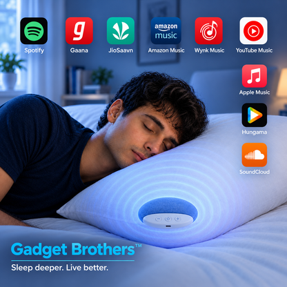 Gadget Brothers™ Slim Sleep Speaker — Slips Under Your Pillow