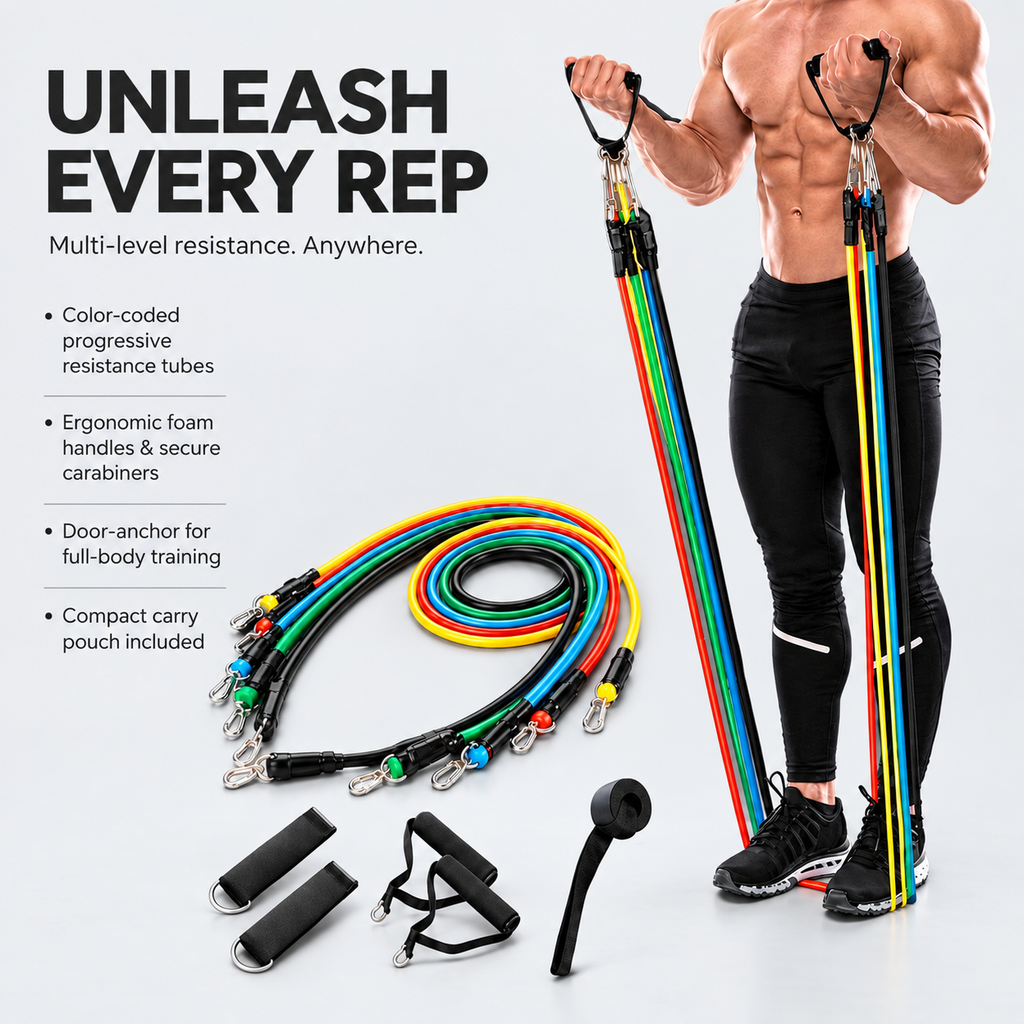 CultAstra™  Resistance Band For Every Workout (Set of 11)