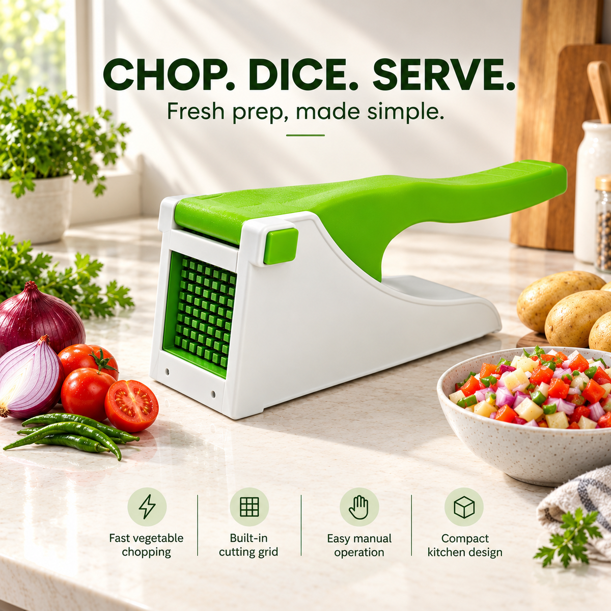 Snappers™ Salad & Vegetable Chopper