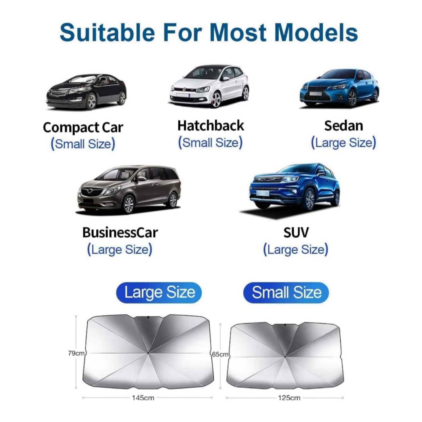 Gadget Brothers® Windshield Car Sunshade (Sedan & SUV)
