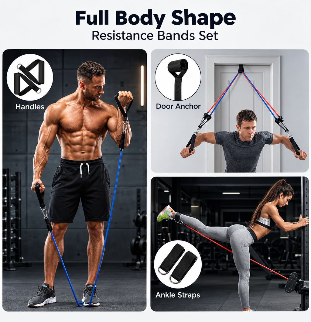 CultAstra™  Resistance Band For Every Workout (Set of 11)