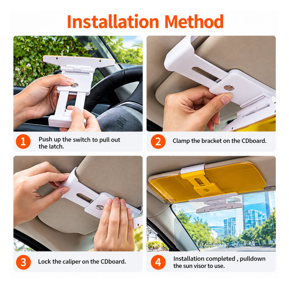 Car Day & Night Anti-Glare Visor